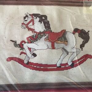 Janlynn Counted Cross Stitch Kit  Rocking Horse #59-4 Gloria & Pat